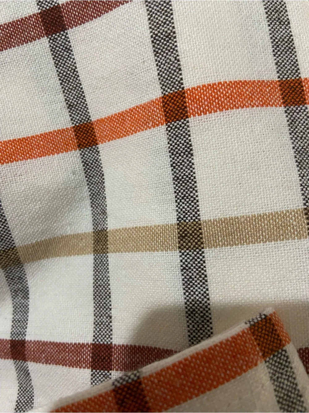 Trends Plaid Cotton 52 X 70” Tablecloth